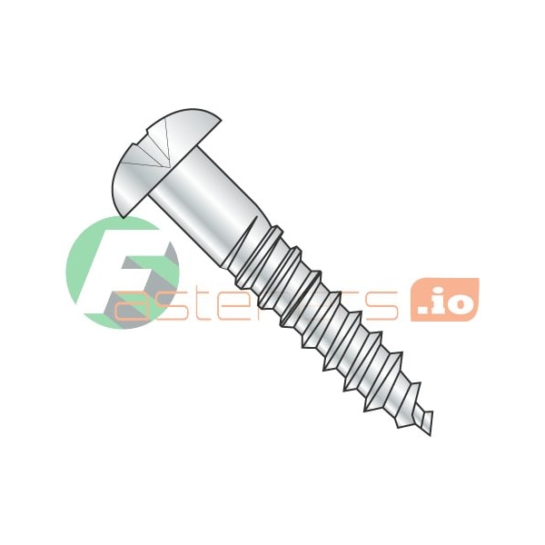 Newport Fasteners Wood Screw, #5, 3/4 in, Zinc Plated Steel Round Head Phillips Drive, 8000 PK 235343 - main
